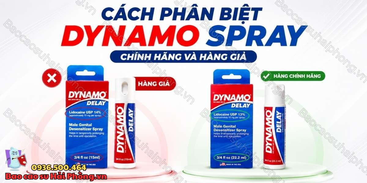 Cách phân biệt Dynamo Spray chính hãng và hàng giả