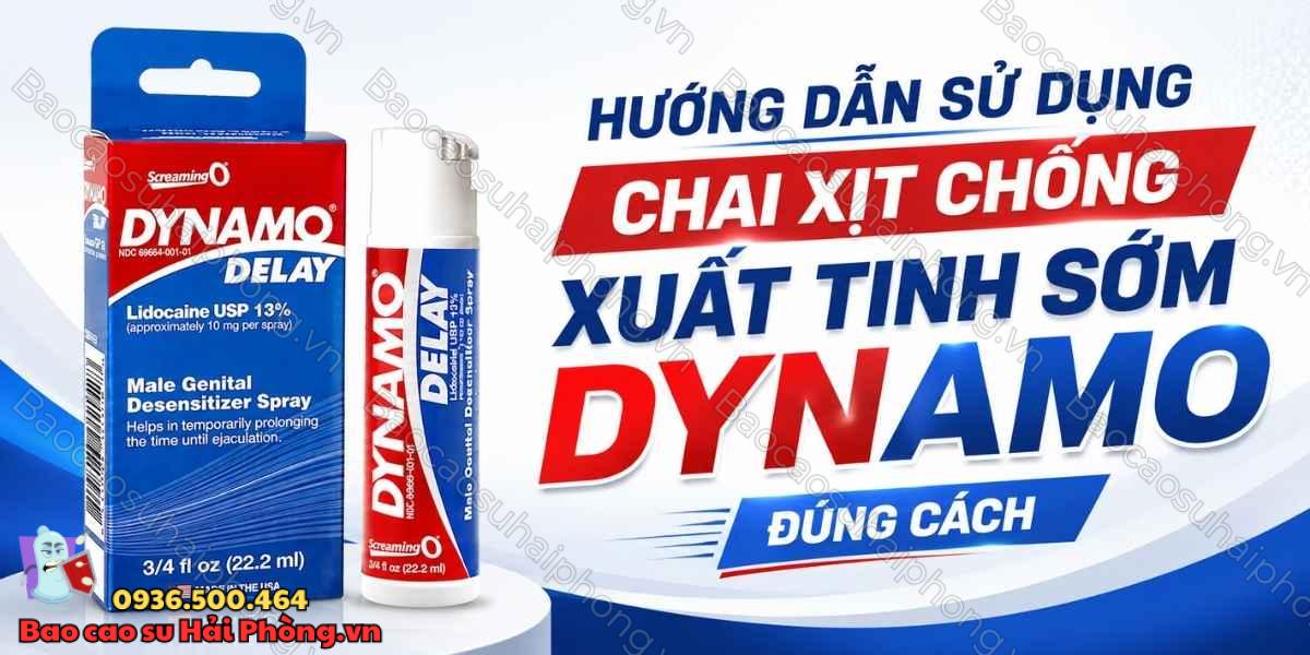 Hướng dẫn sử dụng Dynamo Spray - Xịt chống xuất tinh sớm