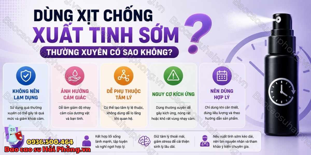 Xịt chống xuất tinh sớm phù hợp với người quan hệ nhiều không?