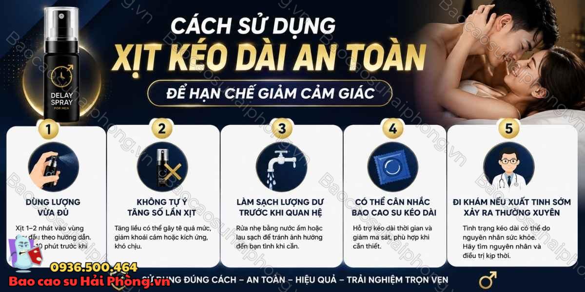 Dùng xịt kéo dài thường xuyên có làm giảm cảm giác không?