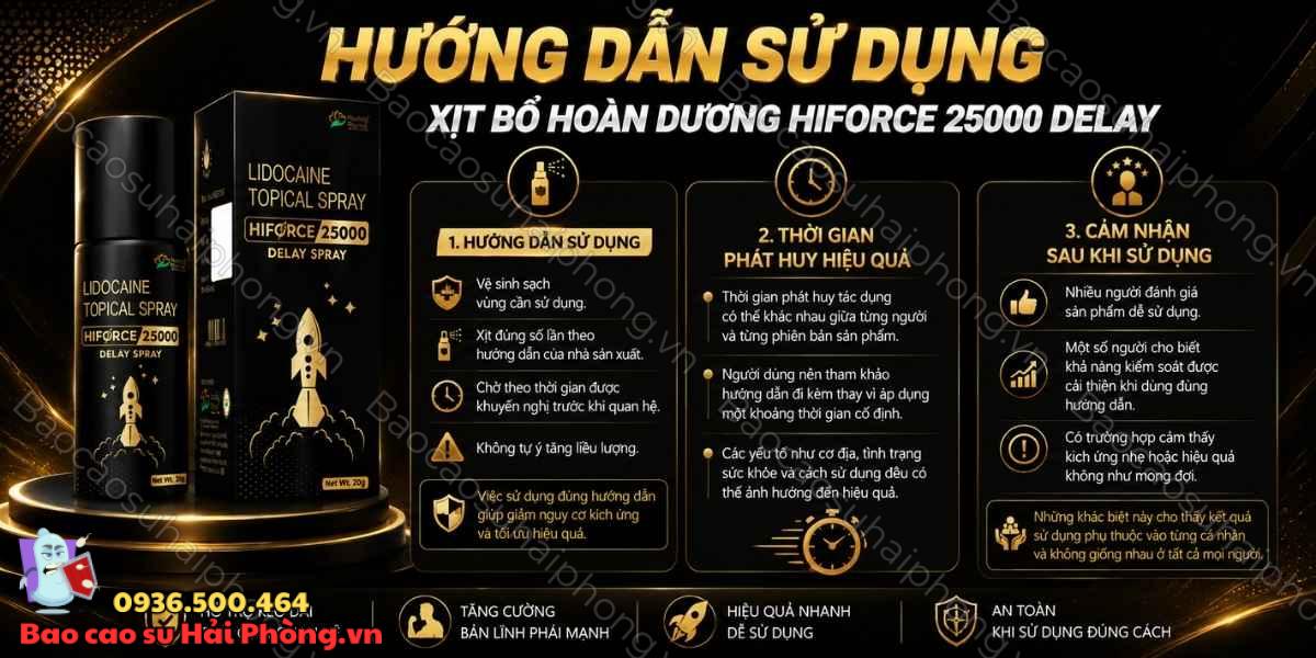 Review chai xịt Hiforce 25000 Delay - Có tốt như quảng cáo?