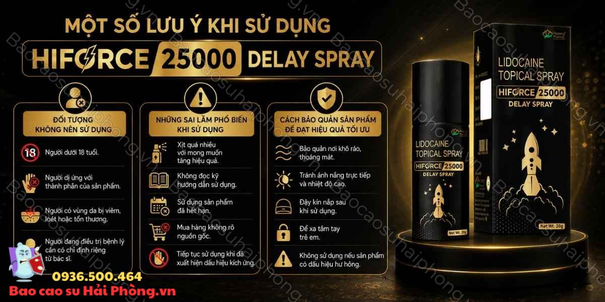 Hướng dẫn sử dụng Hiforce 25000 Delay Spray đúng cách