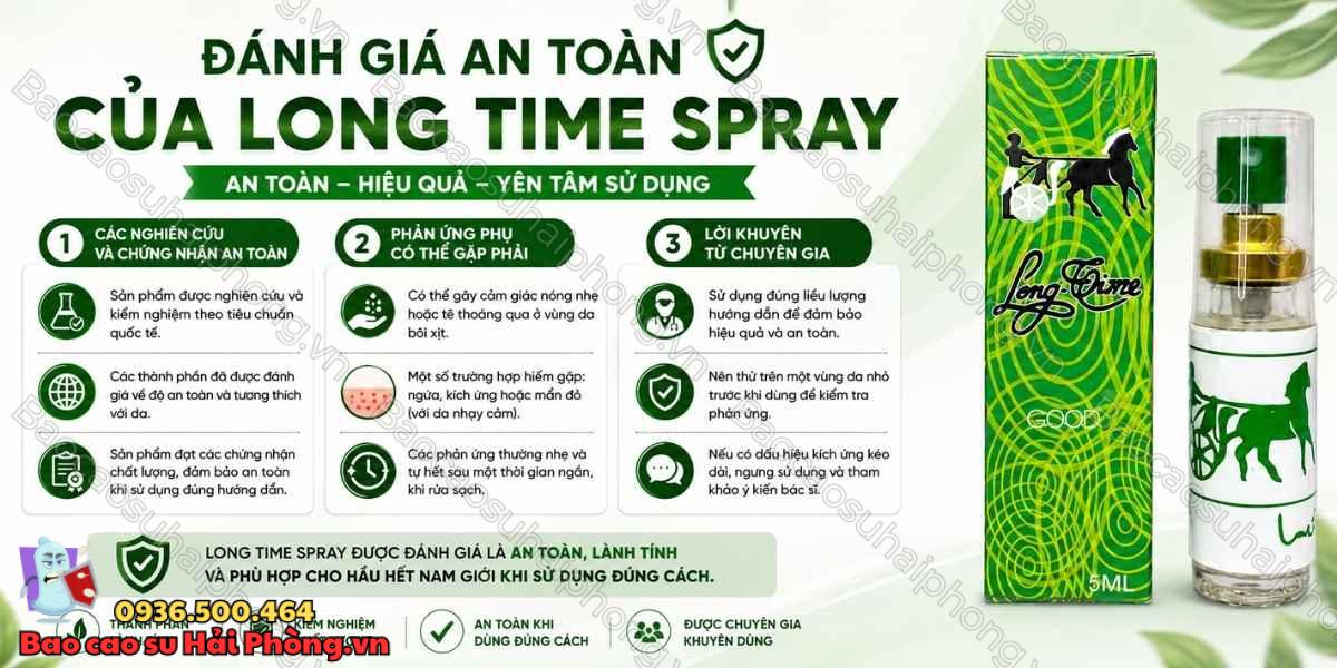 Long Time Spray Có An Toàn Không? - Lưu Ý Quan Trọng