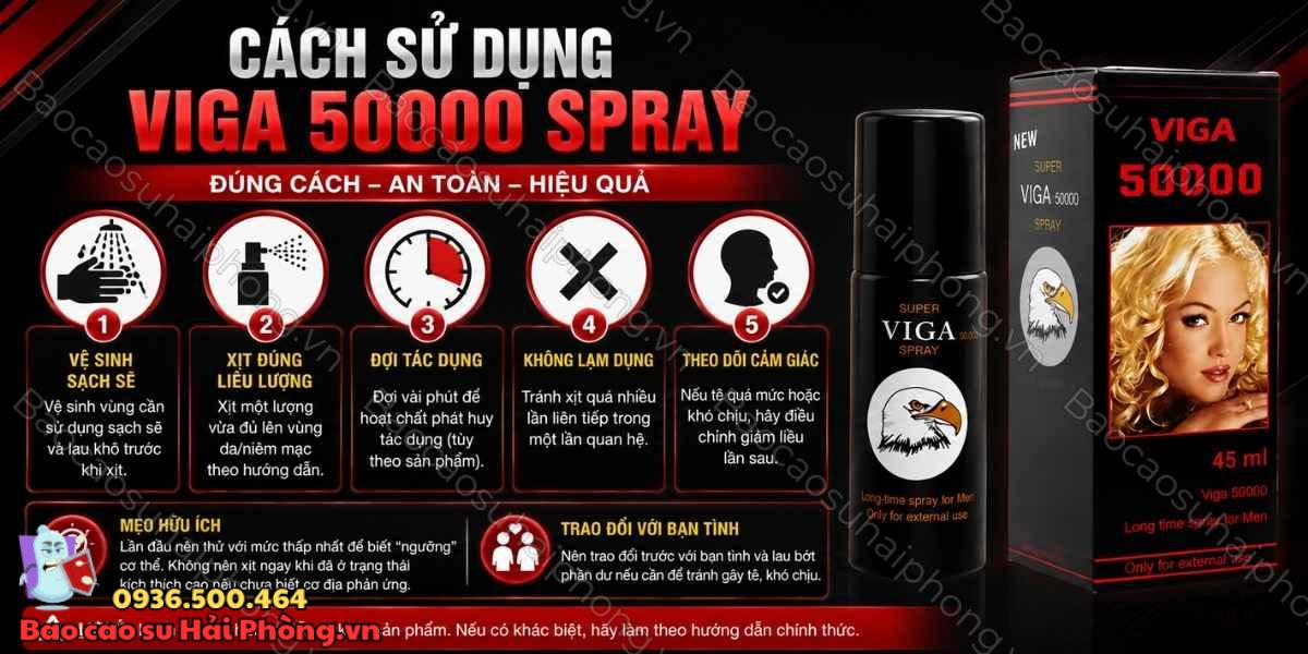 Chai xịt Viga 50000 Spray có an toàn không? Những điều cần biết