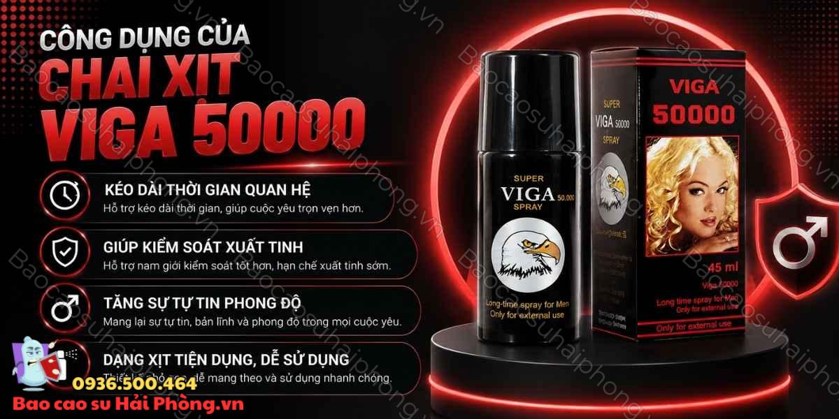 Chai Xịt Chống Xuất Tinh Sớm Viga 50000 Spray Là Gì?