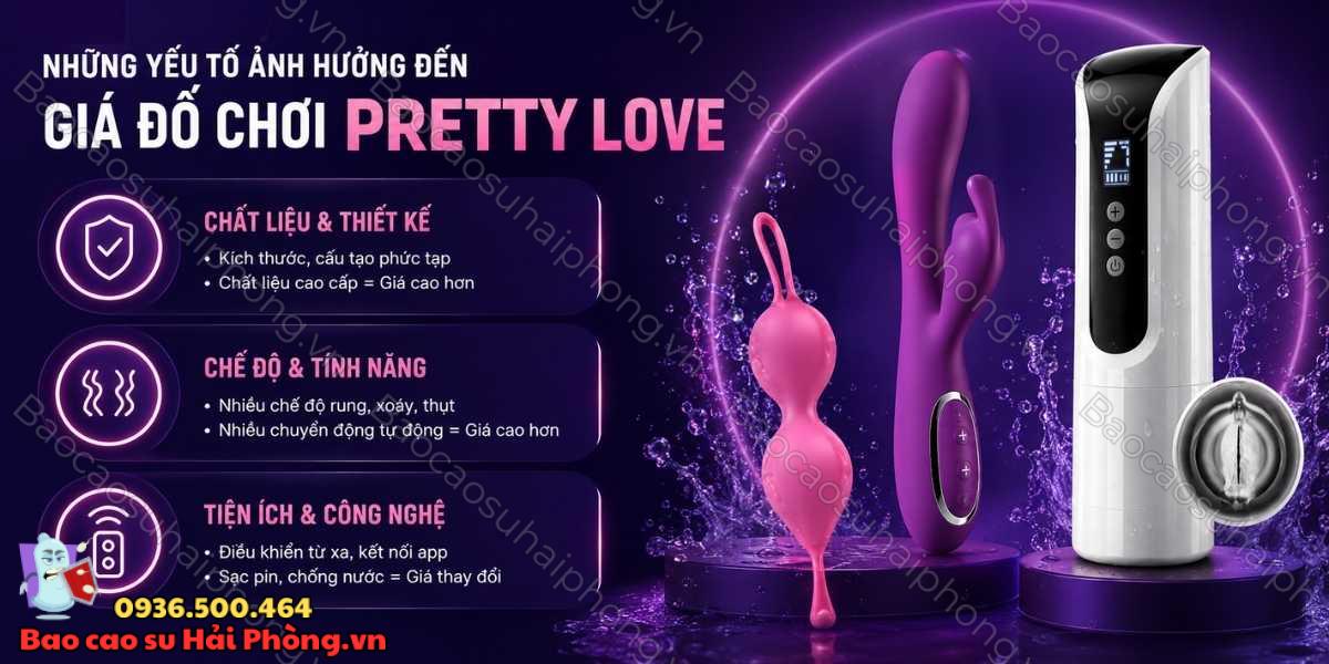 Đồ chơi tình yêu Pretty Love giá bao nhiêu? - Pretty Love có gì?