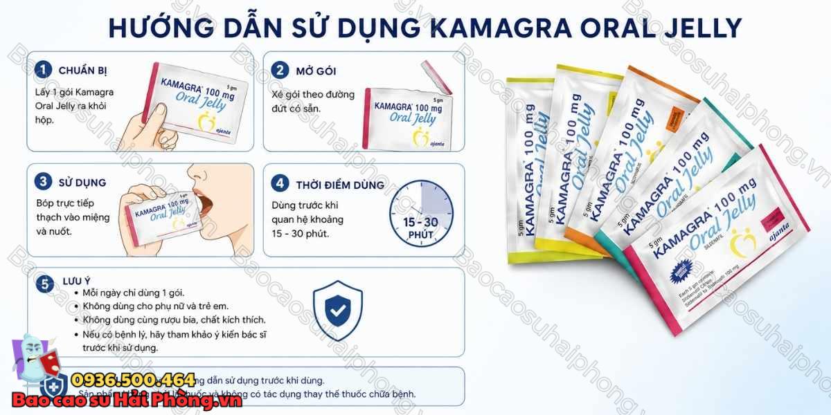 Kamagra 100mg Oral Jelly là gì? Công dụng và cách dùng