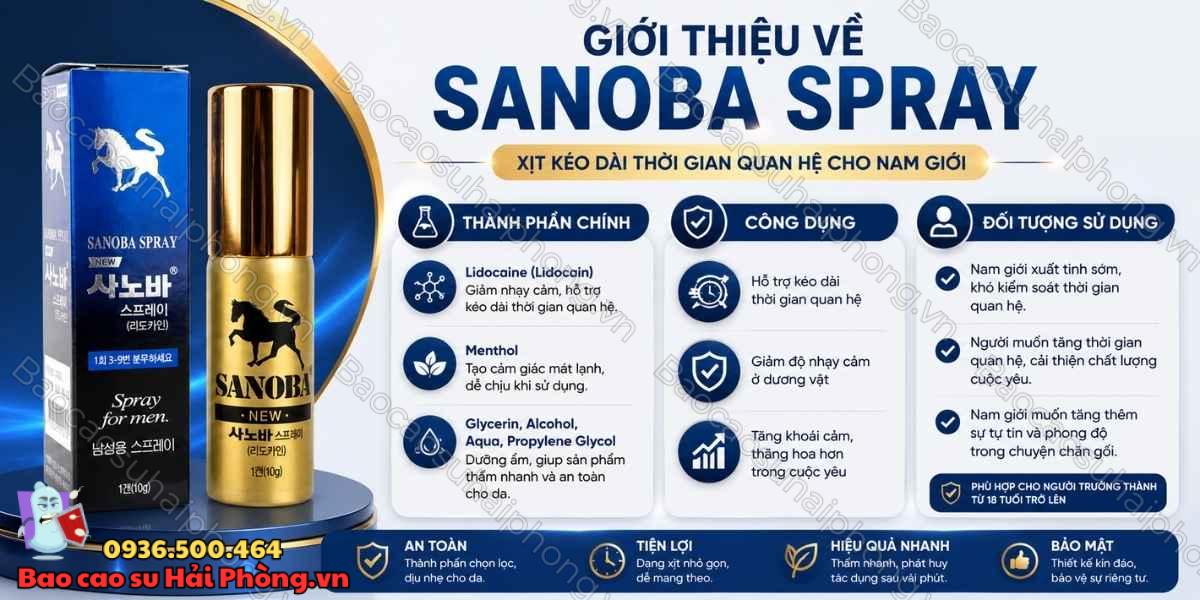 Sanoba Spray có an toàn không? Lưu ý trước khi sử dụng
