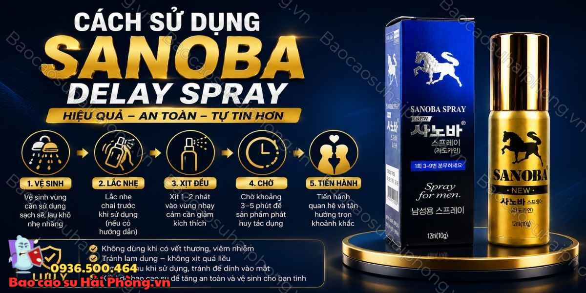 Sanoba Delay Spray có đáng mua không? Review chi tiết