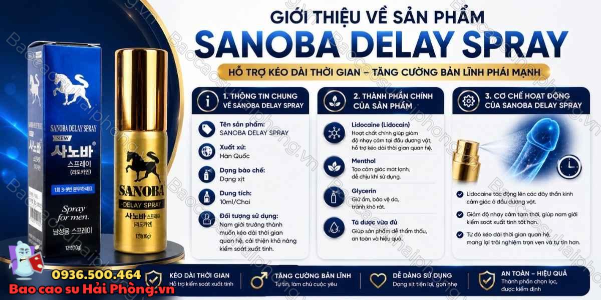 Sanoba Delay Spray có đáng mua không? Review chi tiết
