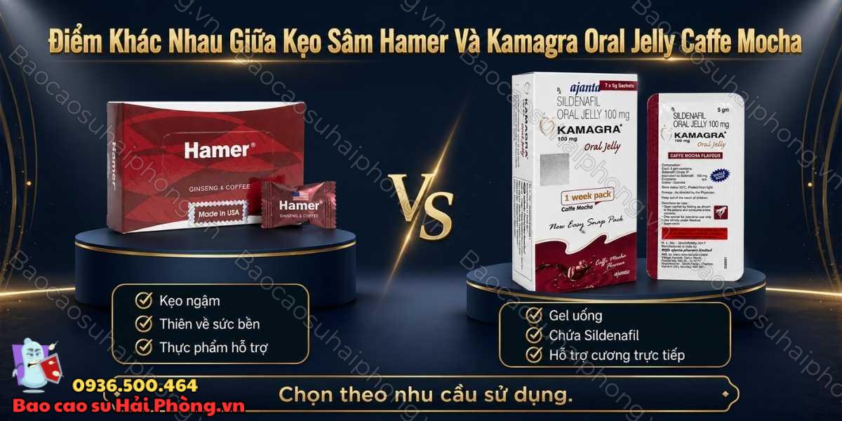 Hamer hay Kamagra Oral Jelly Caffe Mocha đáng lựa chọn hơn?