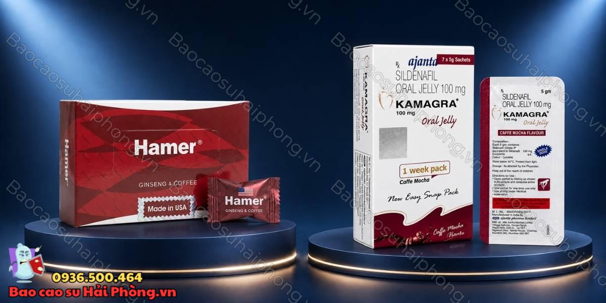 Kẹo sâm Hamer hay Kamagra Oral Jelly an toàn hơn?