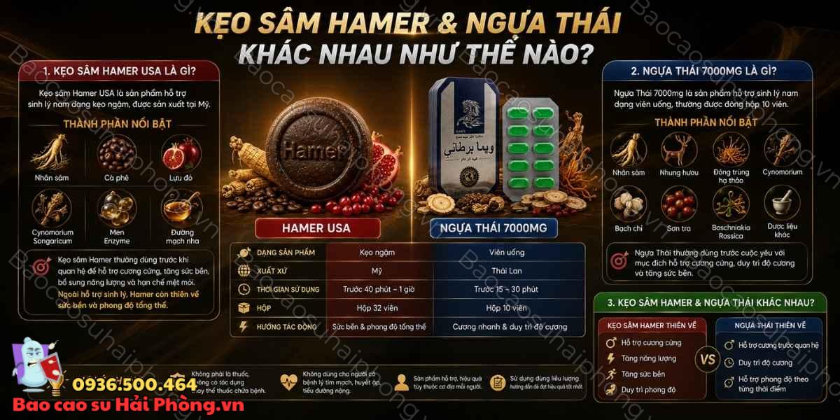Kẹo Hamer và Ngựa Thái sử dụng thường xuyên có sao không?