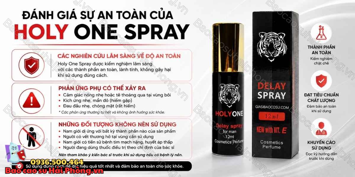 Holy One Spray có an toàn không? - Những lưu ý cần biết
