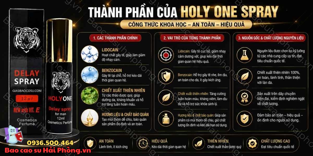 Holy One Spray có tác dụng phụ không? - Những điều bạn cần biết