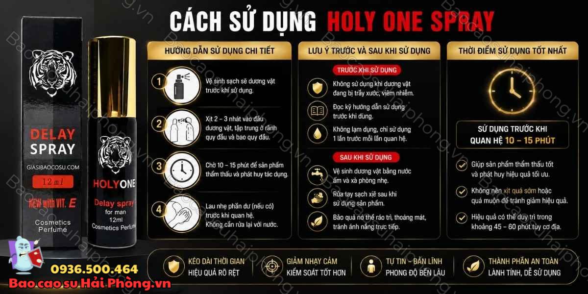 Review Holy One Spray - Hiệu quả thực tế