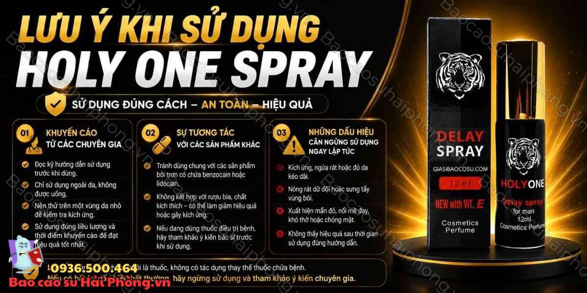 Holy One Spray có an toàn không? - Những lưu ý cần biết