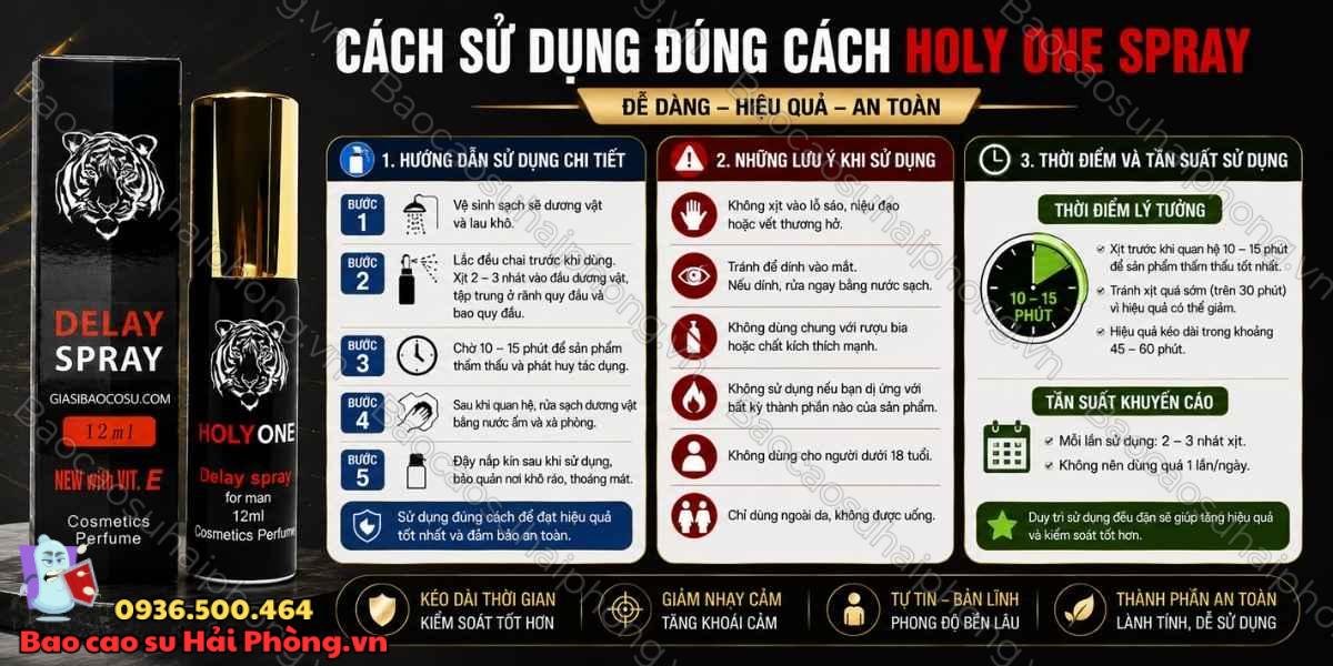 Holy One Spray có tác dụng phụ không? - Những điều bạn cần biết