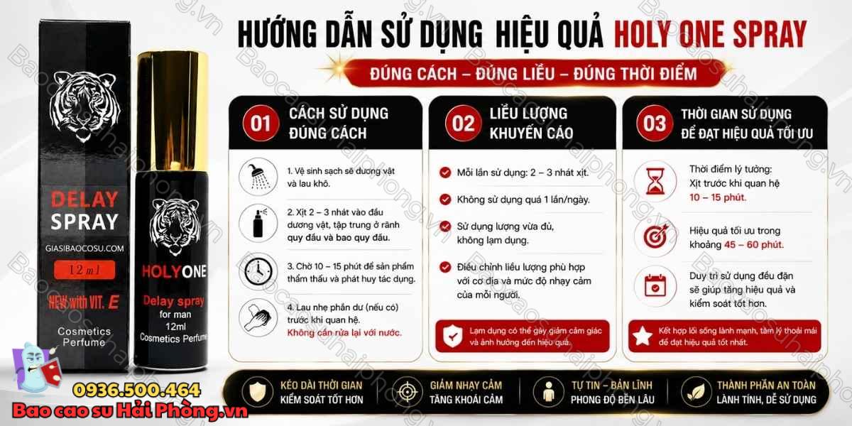 Holy One Spray có an toàn không? - Những lưu ý cần biết