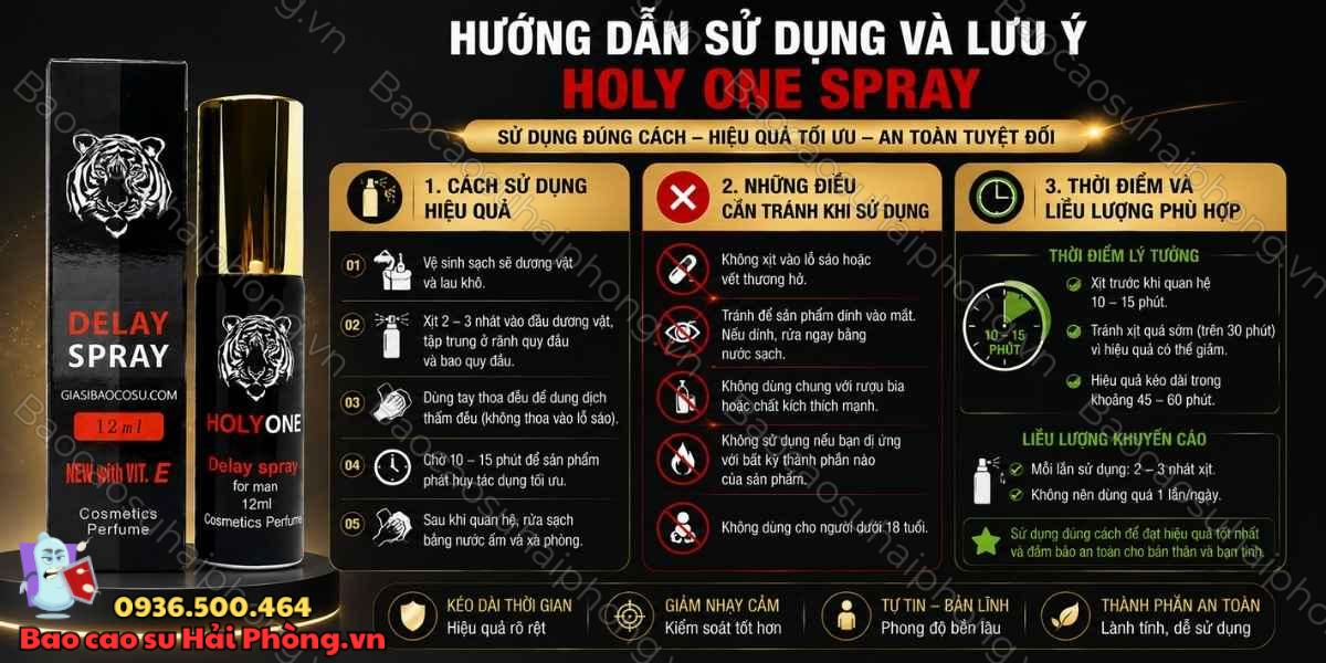 Thành phần của Holy One Spray có gì nổi bật?
