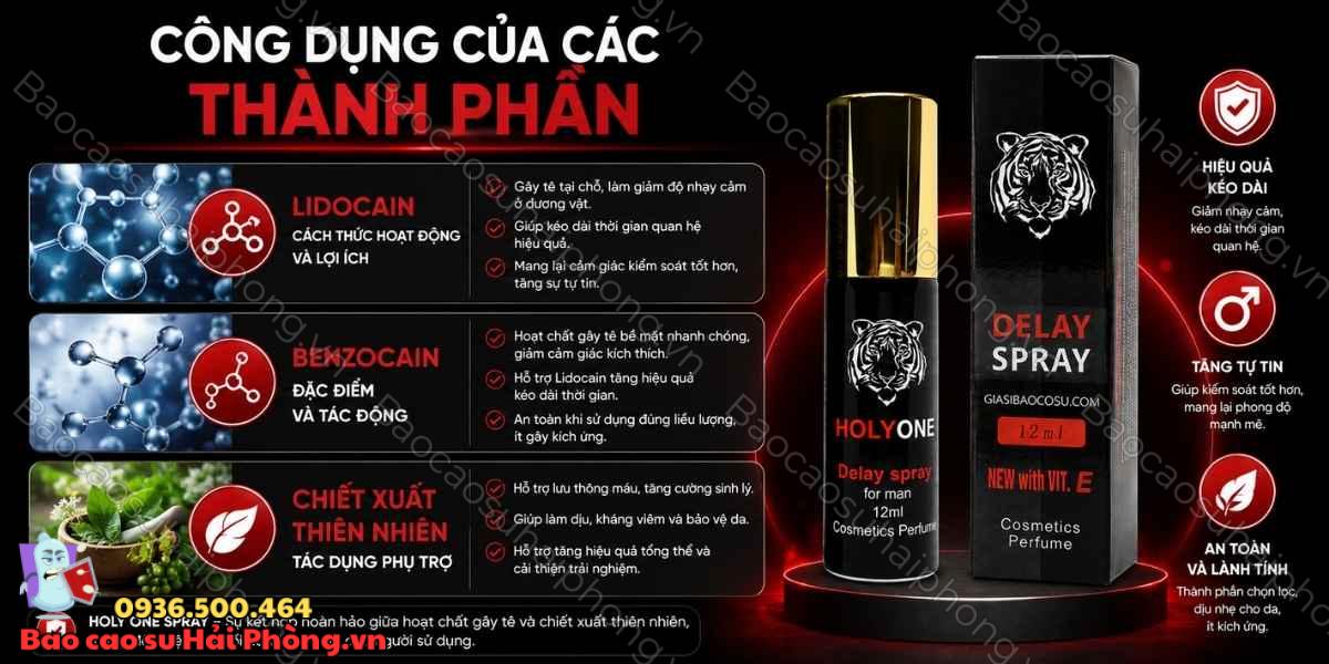 Thành phần của Holy One Spray có gì nổi bật?