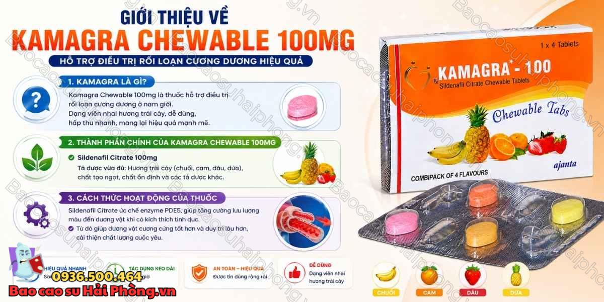 Kamagra Chewable 100mg Có Gì Đặc Biệt?