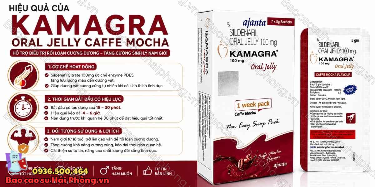 Kamagra Oral Jelly Caffe Mocha Có Hiệu Quả Không?