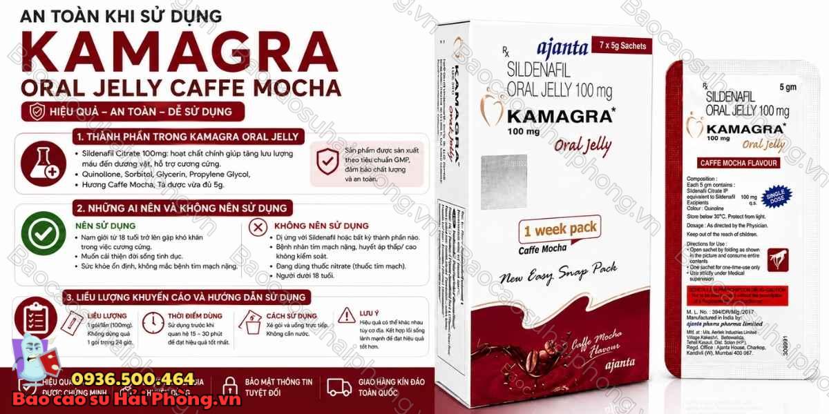 Kamagra Oral Jelly Caffe Mocha Có An Toàn Không?