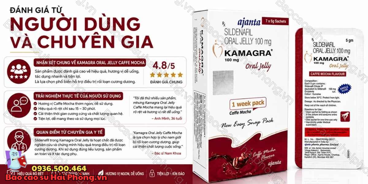 Kamagra Oral Jelly Caffe Mocha Có Tốt Không? - Review Chi Tiết