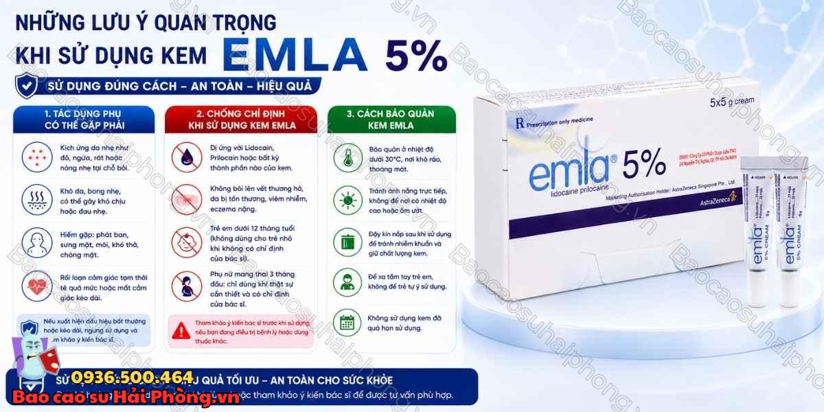 Cách Sử Dụng Kem Emla 5% Đúng Cách Và Những Lưu Ý