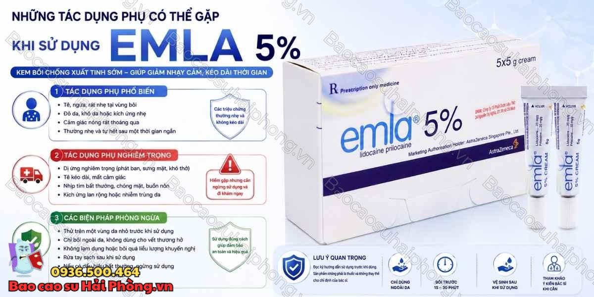 Kem Bôi Emla 5% Chống Xuất Tinh Sớm Có Hiệu Quả Không?
