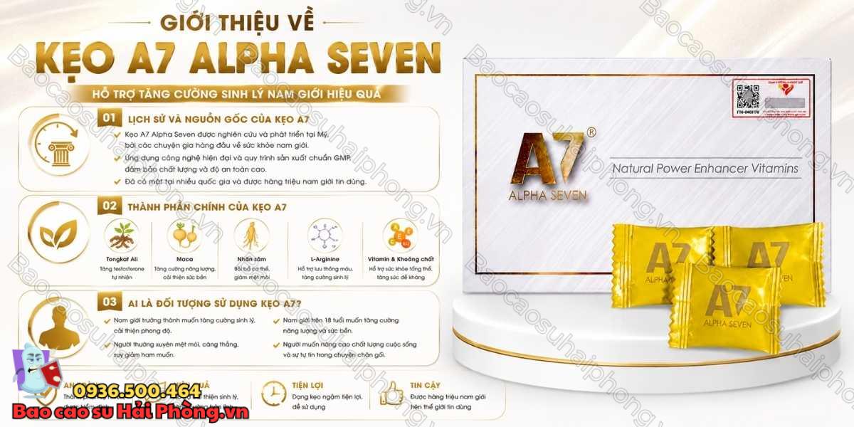 Kẹo A7 Alpha Seven Có Tác Dụng Gì? - Những Điều Cần Biết