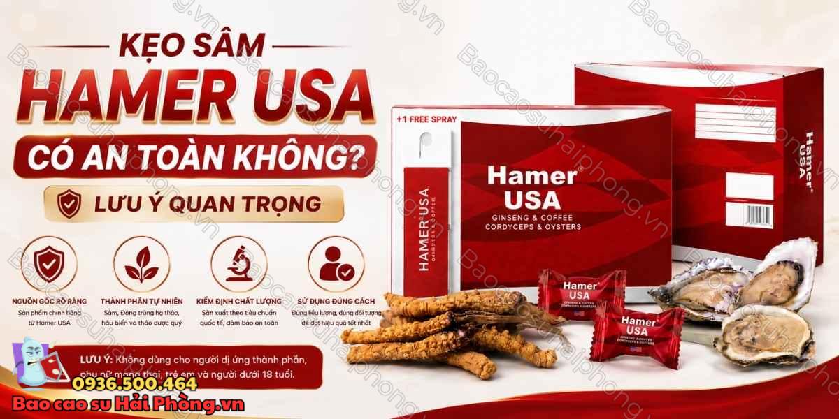 Kẹo Sâm Hamer USA Có An Toàn Không? - Lưu Ý Quan Trọng