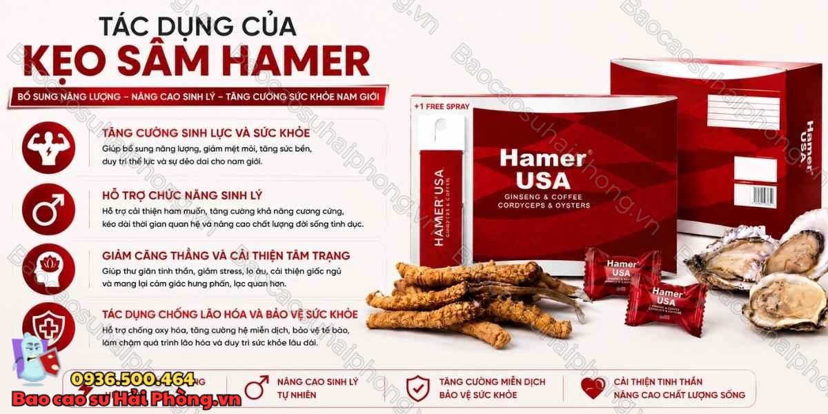 Kẹo Sâm Hamer Có Tác Dụng Gì? Những Điều Nam Giới Nên Biết
