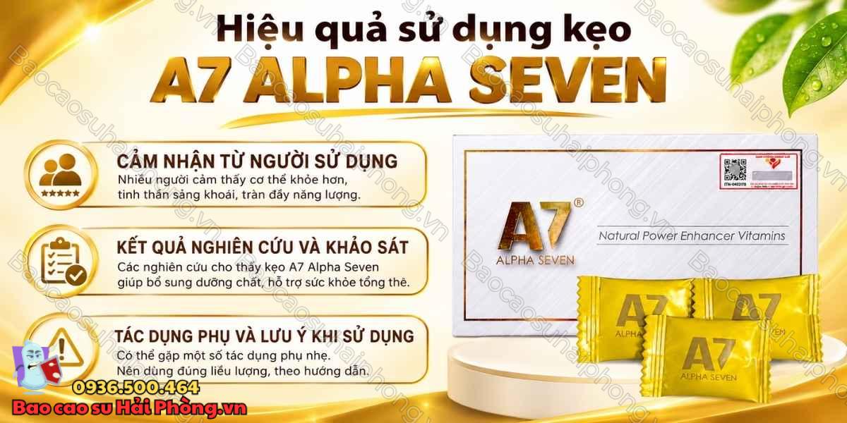 Kẹo A7 Alpha Seven Có Tốt Không? - Review Hiệu Quả Thực Tế