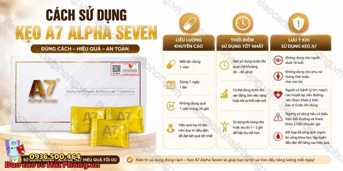Kẹo A7 Alpha Seven Có Tác Dụng Gì? - Những Điều Cần Biết