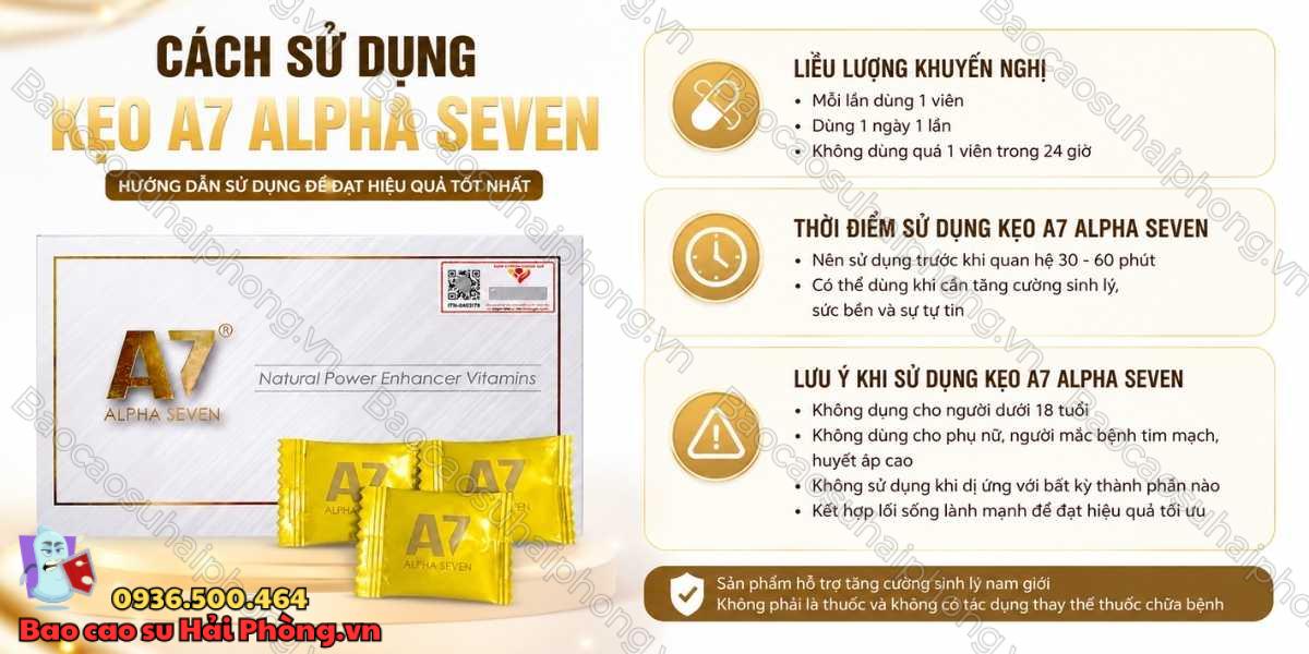 Kẹo A7 Alpha Seven Là Gì? Công Dụng Và Cách Sử Dụng Chi Tiết