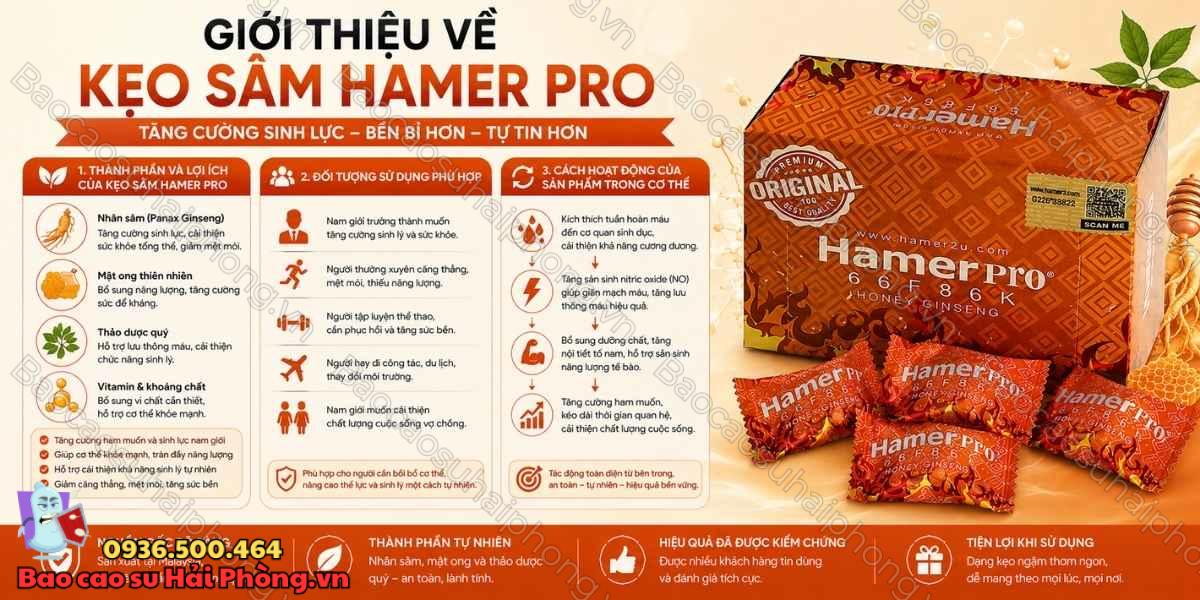 Cách Sử Dụng Kẹo Sâm Hamer Pro Đúng Cách