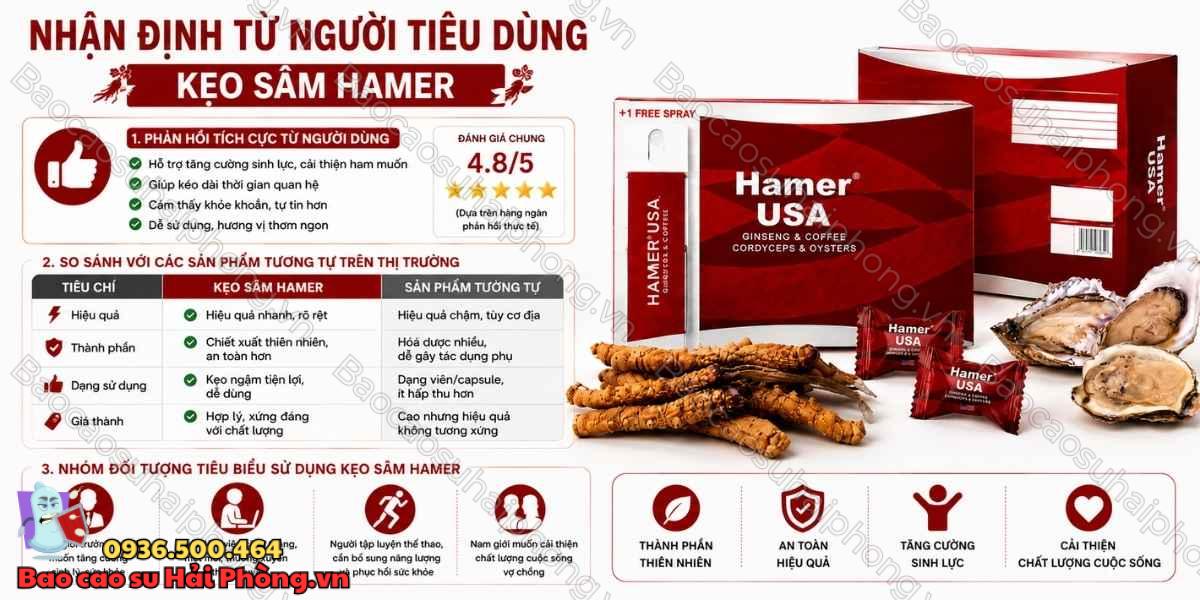Kẹo Sâm Hamer Có Thực Sự Hiệu Quả Không? Phân Tích Chi Tiết
