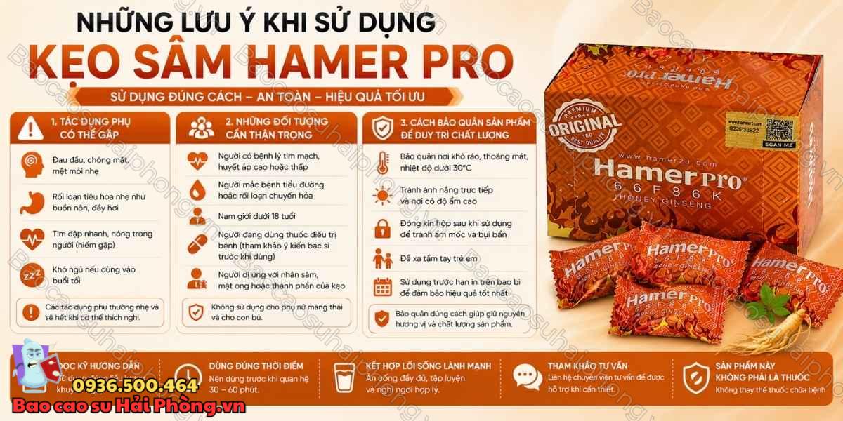 Cách Sử Dụng Kẹo Sâm Hamer Pro Đúng Cách