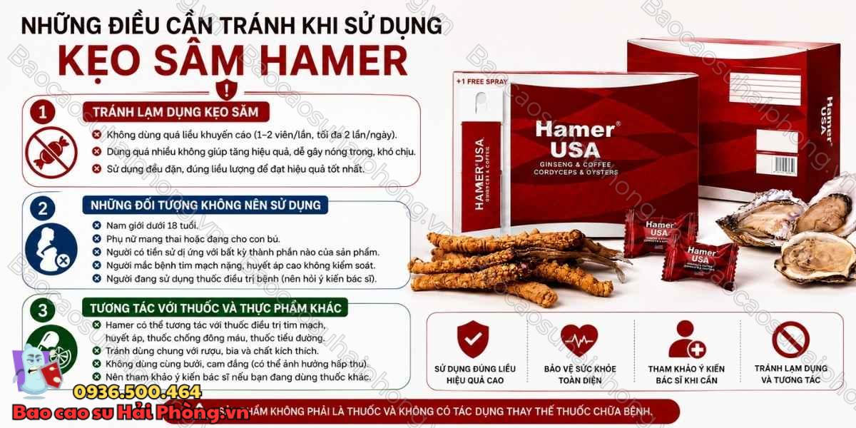 Cách Sử Dụng Kẹo Sâm Hamer Đúng Cách 