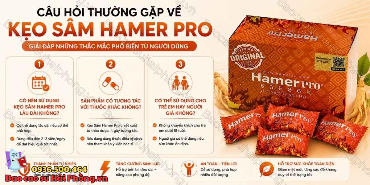 Cách Sử Dụng Kẹo Sâm Hamer Pro Đúng Cách