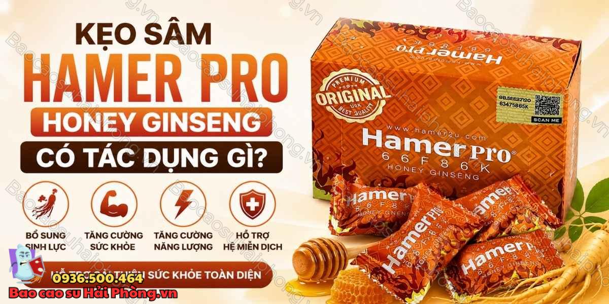 Kẹo Sâm Hamer Pro Honey Ginseng Có Tác Dụng Gì?