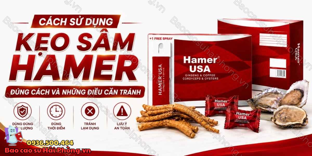 Cách Sử Dụng Kẹo Sâm Hamer Đúng Cách