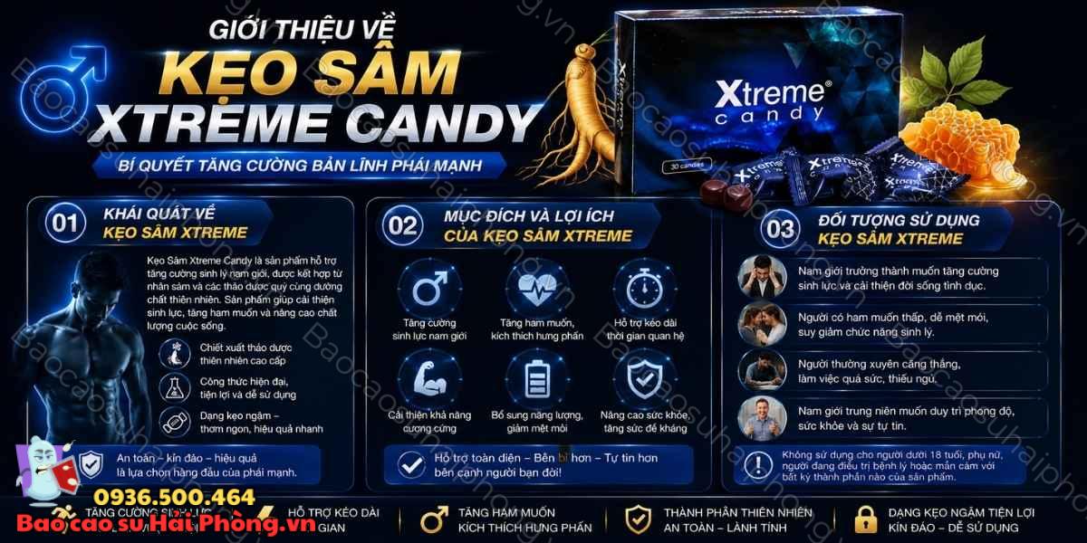 Thành Phần Kẹo Sâm Xtreme Candy Có Gì Nổi Bật Đáng Chú Ý?