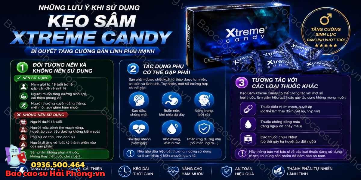 Kẹo Sâm Xtreme Candy – Hướng Dẫn Sử Dụng Để Đạt Hiệu Quả