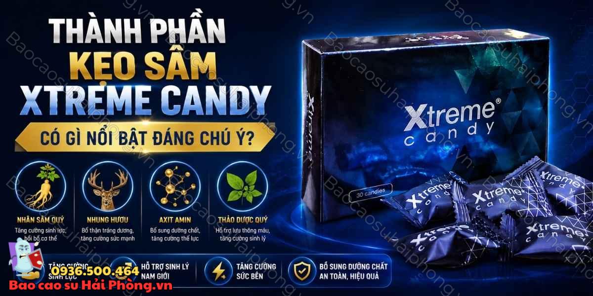 Thành Phần Kẹo Sâm Xtreme Candy Có Gì Nổi Bật Đáng Chú Ý?