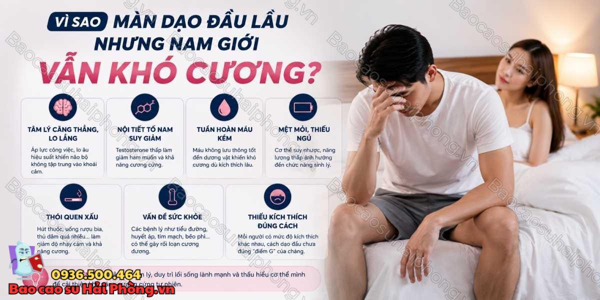 Màn dạo đầu lâu nhưng vẫn khó cương là do đâu?