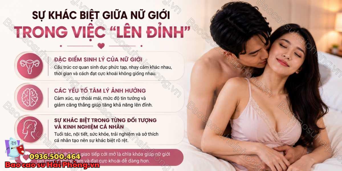 Màn dạo đầu cho nữ nên chú ý điều gì? - "Lên đỉnh" ở nữ giới