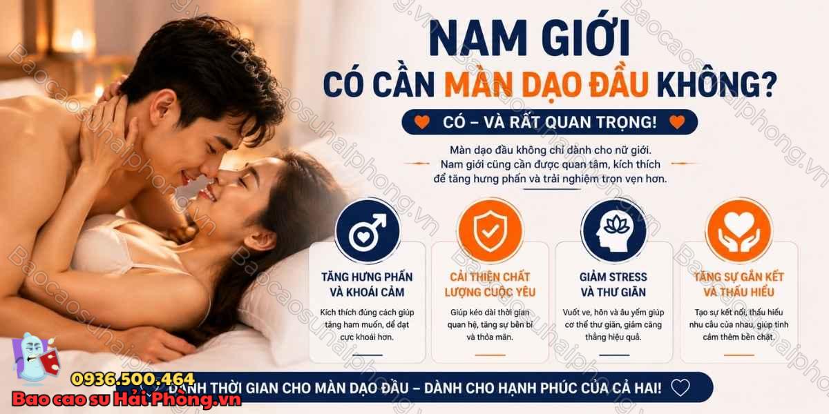 Nam giới có cần màn dạo đầu không? - Tăng khoái cảm ở nam giới